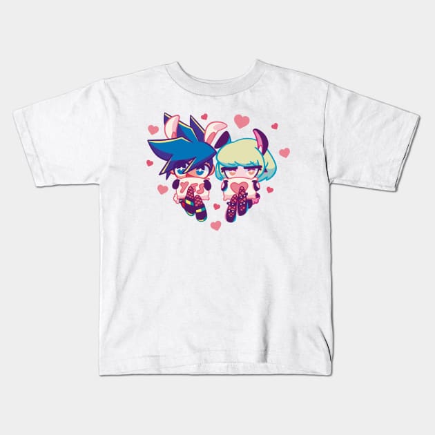 Galolio bunnies Kids T-Shirt by OkiComa